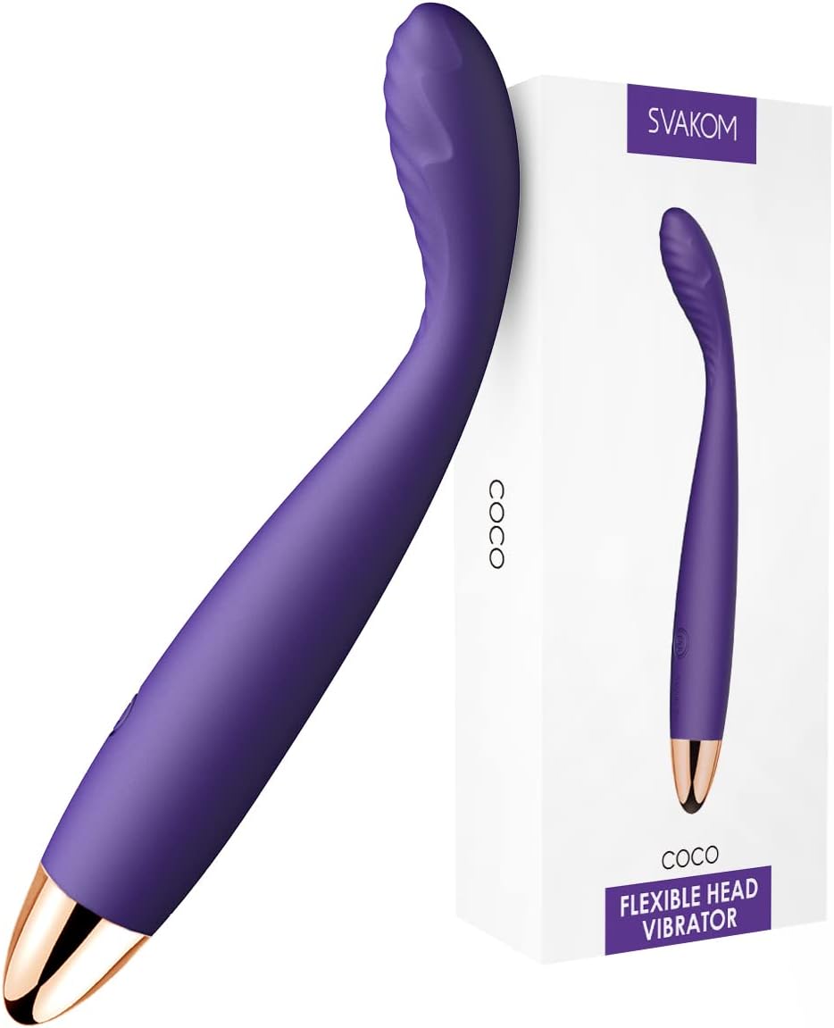 SVAKOM COCO G Spot Vibrator - ภายใน 8 วินาทีถึงจุดสุดยอด เครื่องสั่นรูปนิ้วกันน้ำสำหรับผู้หญิง - เครื่องสั่น 5*5 รูปแบบสำหรับกระตุ้นคลิตอริสและหัวนม - ของเล่นทางเพศสำหรับผู้หญิง
