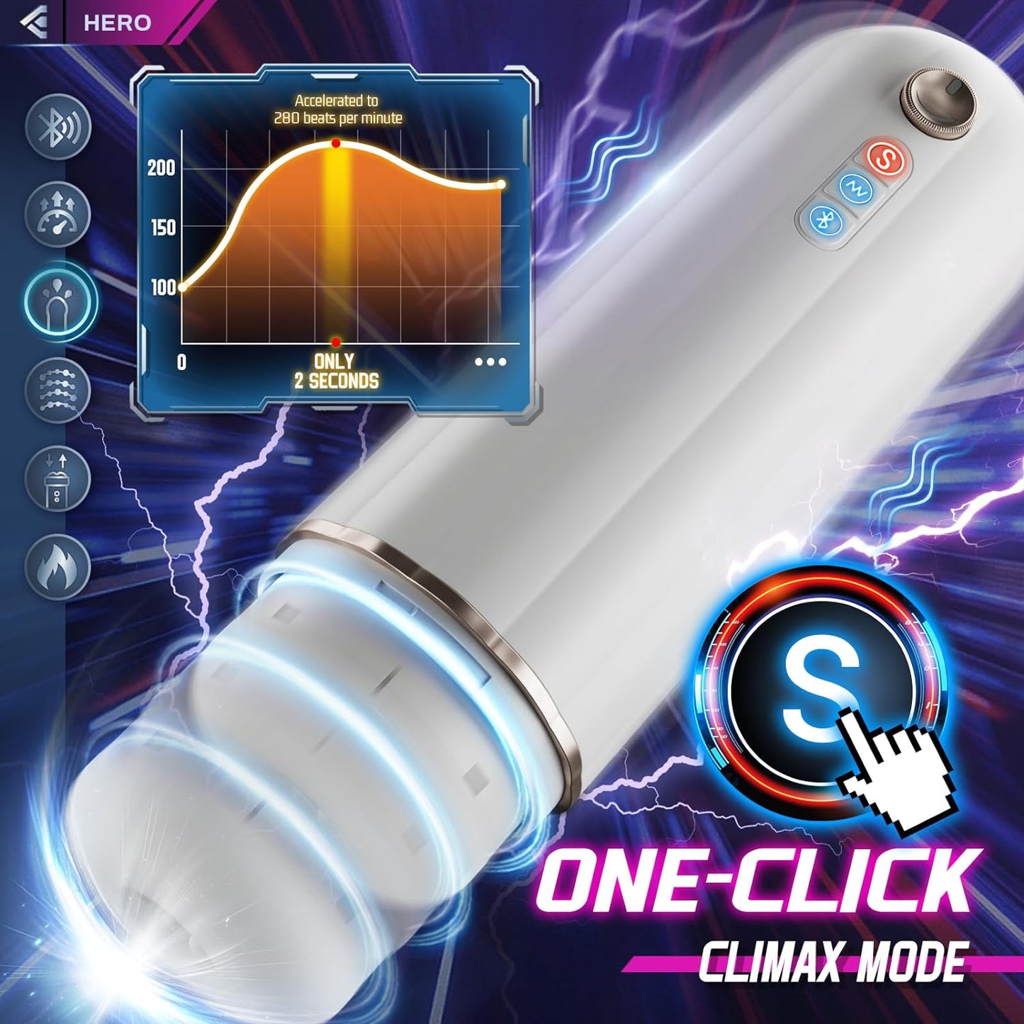 6 in 1 Automatic Male Masturbator. Male Masturbator Toy with CVT Thrusting & 10 Vibrating. Bluetooth Control Electric Pocket Pussy Stroker with Heating. Sex Toys for Men Masturbation with Headphones