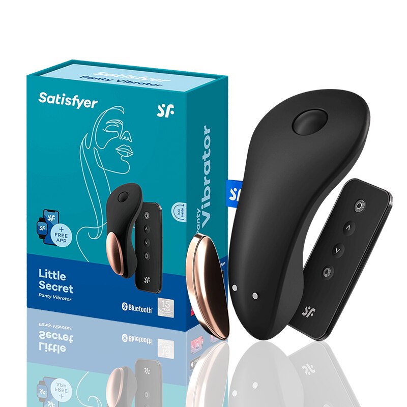 Satisfyer Little Secret เชื่อมต่อ App แม่เหล็กสวมใส่ Vibrator รีโมทคอนโทรล Clitoral Stimulator คู่ Vibrators สำหรับผู้หญิง UYO