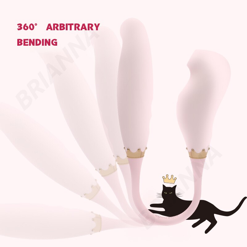 Sucking Vibrator Bendable หญิง7ความถี่ Pulse Soft ซิลิโคน G-Spot Clitoris Stimulator เซ็กส์ทอยสำหรับหัวนมผู้หญิง Sucker