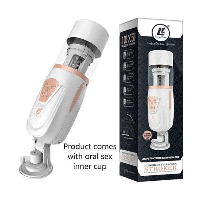 อัตโนมัติ Telescopic Air ชาย Masturbator ช่องคลอดประดิษฐ์ Oral Anal Sex Masturbation ชายเครื่องของเล่นเร้าอารมณ์สำหรับ Man