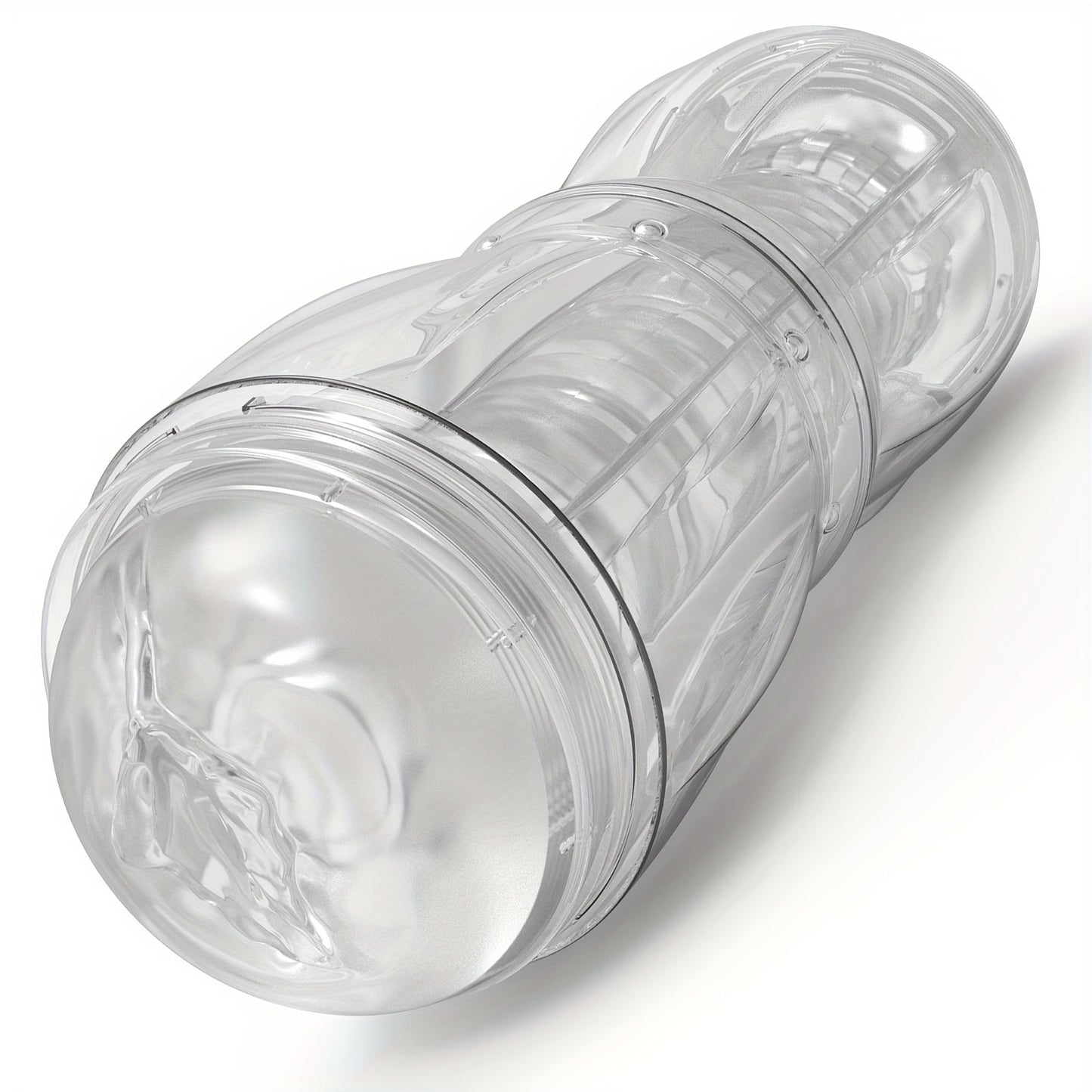 Mesterstar Dual Open Ended 360° Rotating Male Masturbators Stroker Sleeve. Pocket Pussy Sex Toys for Adult with 3D Crystal Realistic Textured Vagina Male Masturbators Cup