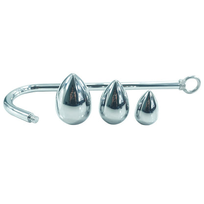 Anal Hook Metal Butt Plug with Ball Anal Plug Dilator Multifunctional Masturbation Butt Sex Toys
