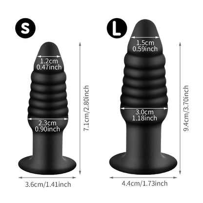 Vibration Anal Plug Safety Silicone Butt Plug Female Masturbation Tool Prostate Massager Erotic Sex Toys for Couple
