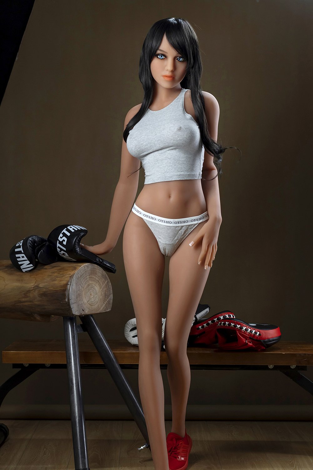 ตุ๊กตายางของไทย - Ella / ตุ๊กตายาง TPE สูง 166 ซม. หน้าอกเล็ก รูปร่างนักกีฬา [thdoll-1023]