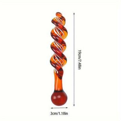 Glass Thread Rotation Anal Plug Dildo Crystal Butt Plug Adult Toys Sex Toys Anal Masturbation Prostate Massage for Couples Men