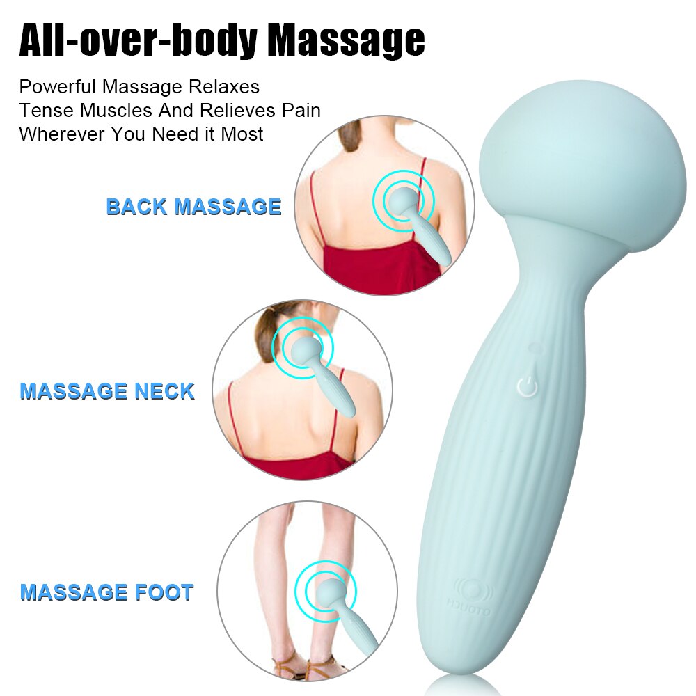 16CM Sexy Mushroom Vibrator for Women Clitoris Stimulator Anal Butt Plug Female Masturbator Erotic Sex Toy