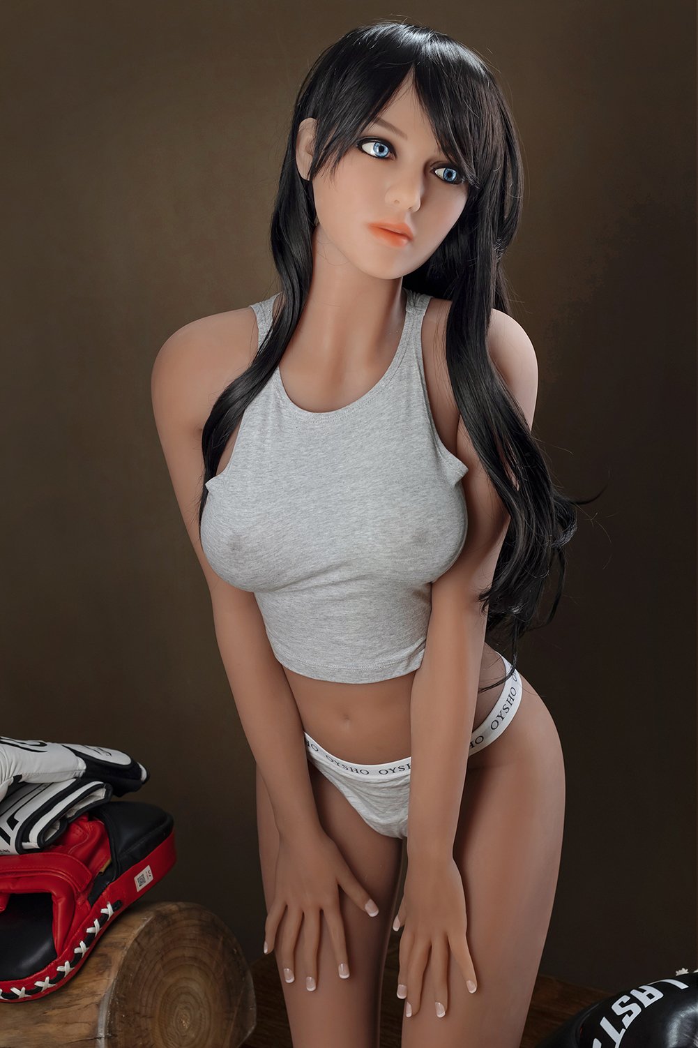 ตุ๊กตายางของไทย - Ella / ตุ๊กตายาง TPE สูง 166 ซม. หน้าอกเล็ก รูปร่างนักกีฬา [thdoll-1023]
