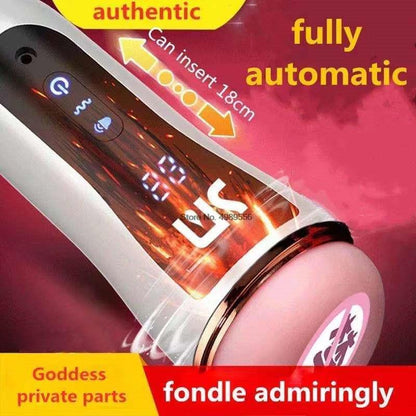 18 + ชายช่วยตัวเอง ปั๊มเพิ่มขนาดช่องคลอด Vibrator ฝึกความอดทน 10 สปีด ช่องคลอดเทียม เครื่องมือช่วยชะลอการหลั่ง เซ็กส์ทอยสำหรับผู้ชาย
