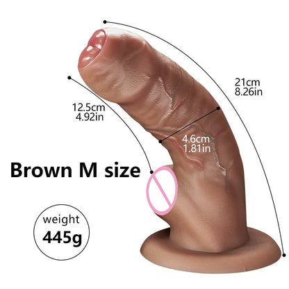 18-inch soft realistic dildo made of medical grade silicone for adult sex toys