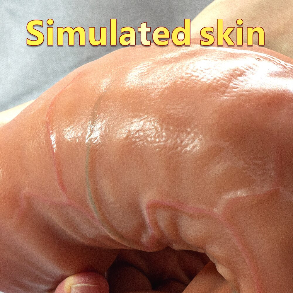 18-inch soft realistic dildo made of medical grade silicone for adult sex toys