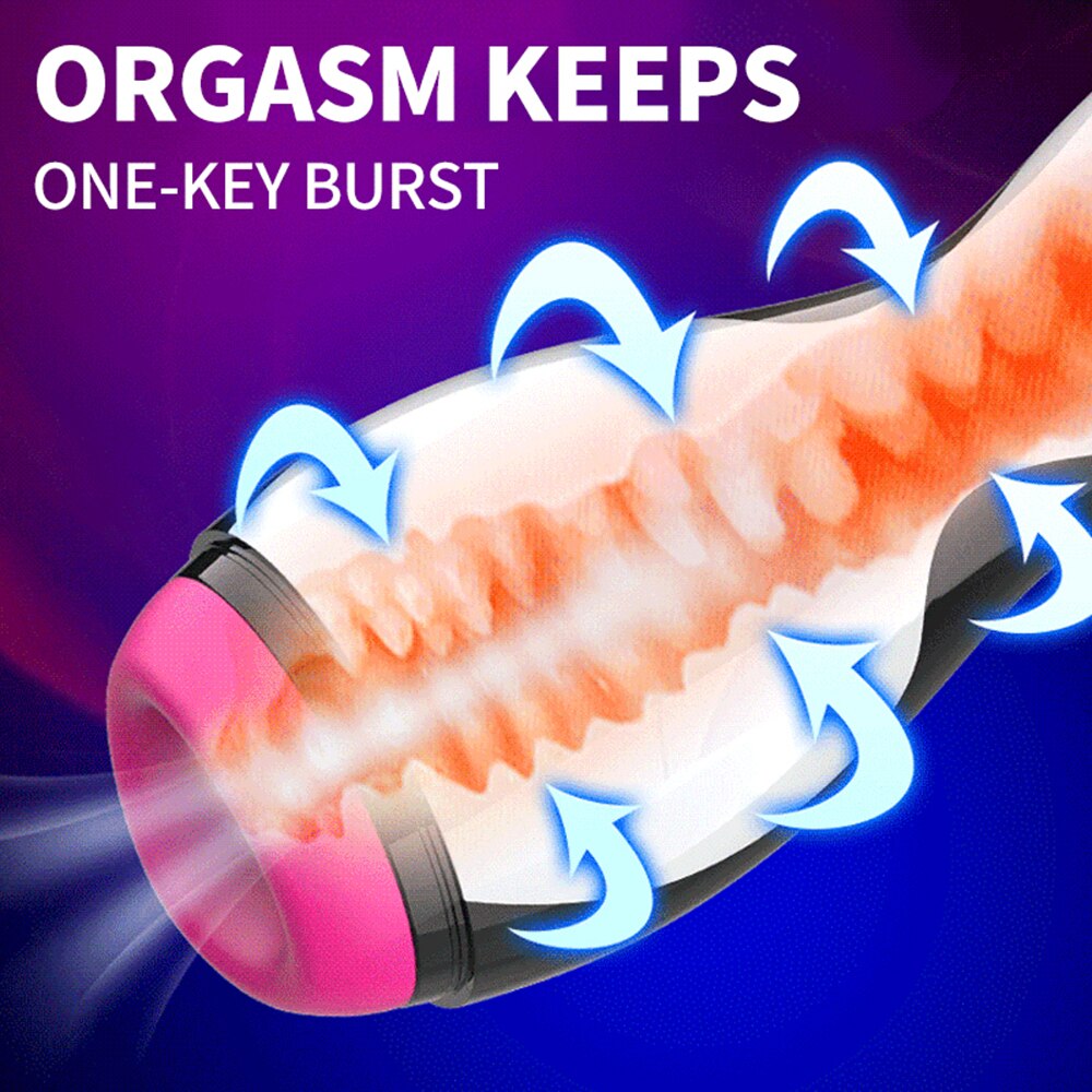 Smart heating vagina masturbator male sex toy 18+