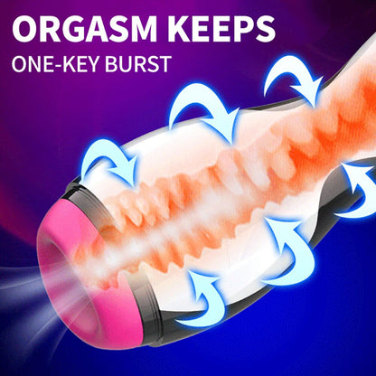 Smart heating vagina masturbator male sex toy 18+
