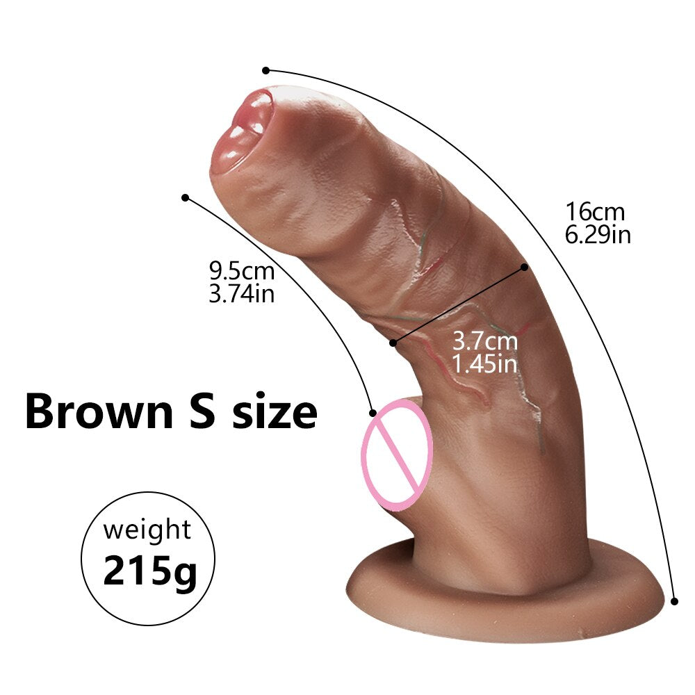 18-inch soft realistic dildo made of medical grade silicone for adult sex toys