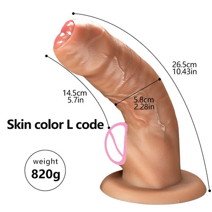 18-inch soft realistic dildo made of medical grade silicone for adult sex toys