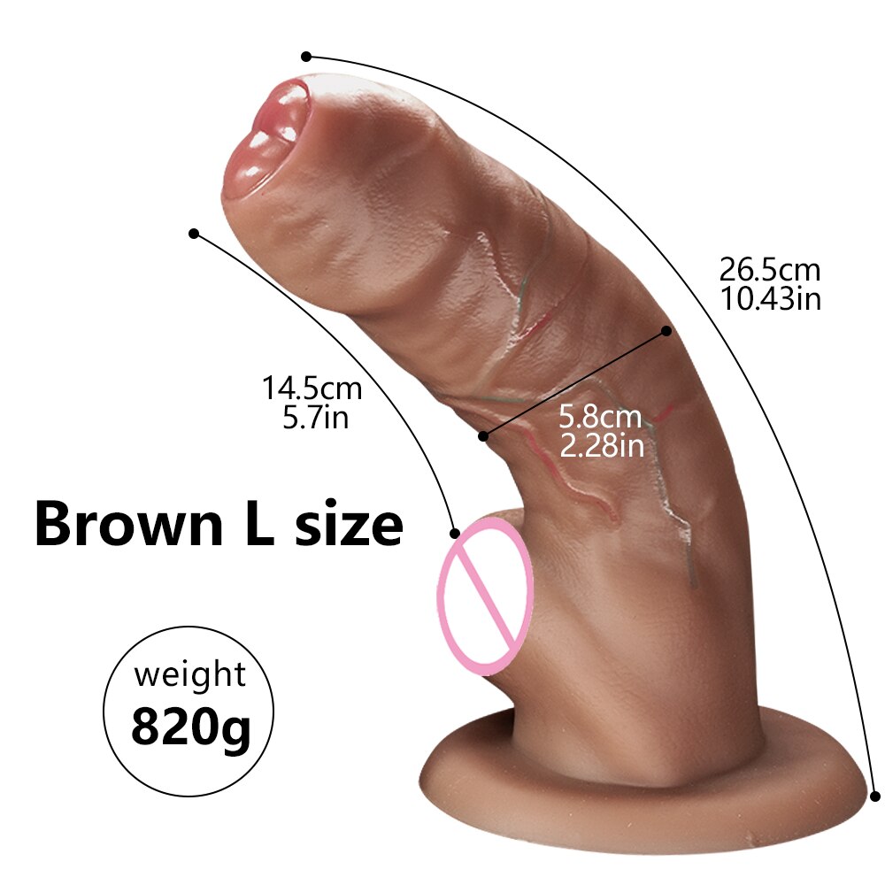 18-inch soft realistic dildo made of medical grade silicone for adult sex toys