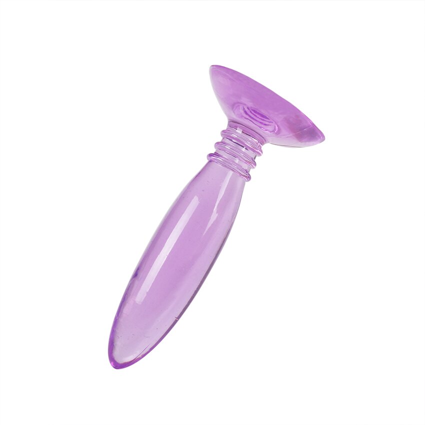 1PC Sucker Anal Plug Jelly Toys Real Skin Feeling Adult Sex Toys Adult Products Anal Plug Beads Sex Toys for Couple