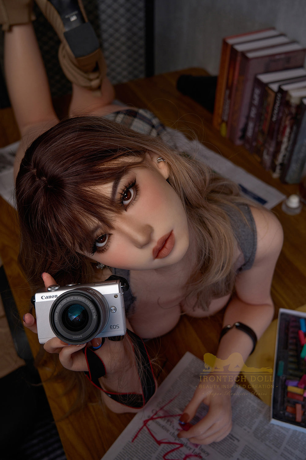 หุ่นยาง Irontechdoll Christa 162ซม. ซิลิโคนเต็มตัว สาวอวบสุดเซ็กซี่ ผมบลอนด์ หุ่นเพศเสมือนจริงสำหรับผู้ชาย เบอร์ 1065