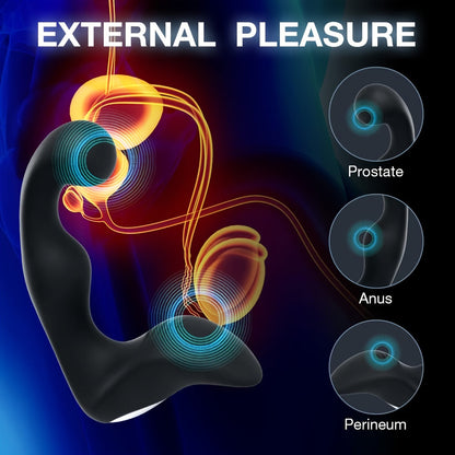 Sexy Sex Toys Prostate Massager Vibrator Sex Toys for Men. Vibrating Butt Plug with Powerful Vibrations Adult for Advanced Player Anal Plug Vibrator Double Sensation Anal Vibrating Training with 10 Frequency Vibration Modes. Ultimate Adult Pleasure