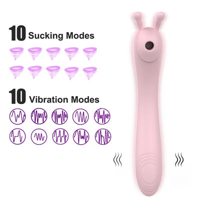 เครื่องสั่นแบบดูดกระตุ้นคลิตอริส 20 โหมด สำหรับผู้หญิง กระตุ้นหัวนม G-Spot ด้วยระบบสุญญากาศ ของเล่นผู้ใหญ่เซ็กซี่แบบ Dildo