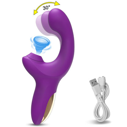 20ความเร็วที่มีประสิทธิภาพ Dildo Vibrator หญิง Clit Sucker Clitoris Stimulator เลียนแบบนิ้วมือ Wiggling เซ็กซ์ทอยสำหรับสตรี