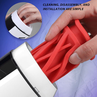 2024 Male Masturbator Leten Automatic Rotation Telescopic Heated with Moan Vagina Vibrator Masturbation Cup Sex Toys for Men 18
