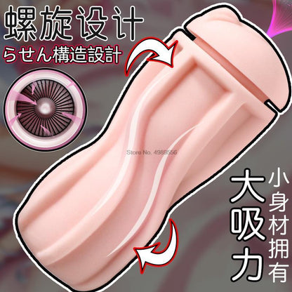 2022 New Anime ชาย Masturbator คัพนุ่มหีเซ็กซ์ทอยโปร่งใสช่องคลอดผู้ใหญ่ความอดทนการออกกำลังกาย Masturbation อุปกรณ์ชาย