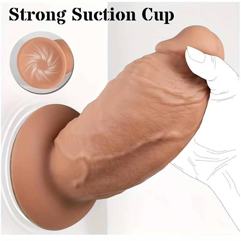 Extra-Large 7.5 Silicone Anal Dildo With Strong Suction Cup - Thick. No Balls For Deep Stretch & Pleasure - Waterproof. Latex-Free Adult Sex Toy For Experienced Men And Women Anal Sex Toy For Men Big Dildoes For Woman