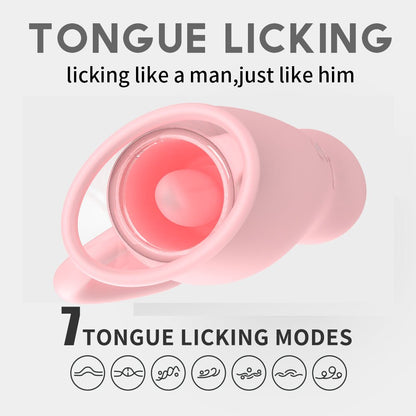 Rose Tongue Bite Vibrator, Vaginal Suction Vibrator, Clitoris Stimulator Sex Toy, Intimate Products for Women