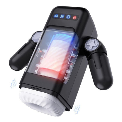 Auto-Heating Robot Game Cup for Men Vibrating Realistic Vagina with Phone Holder