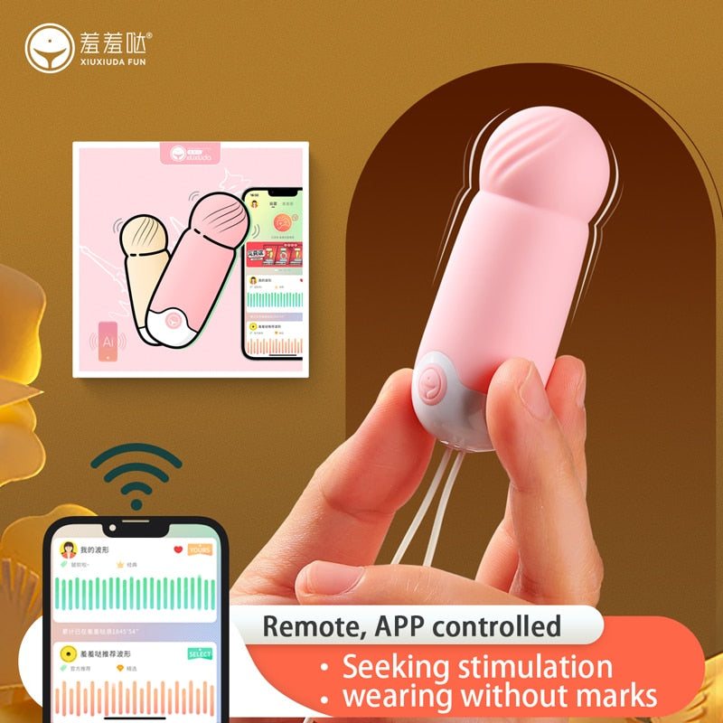 Adult female rabbit clitoris vibrator sex toy penis wireless remote control app