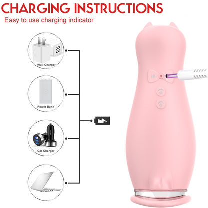 Rose Tongue Bite Vibrator, Vaginal Suction Vibrator, Clitoris Stimulator Sex Toy, Intimate Products for Women