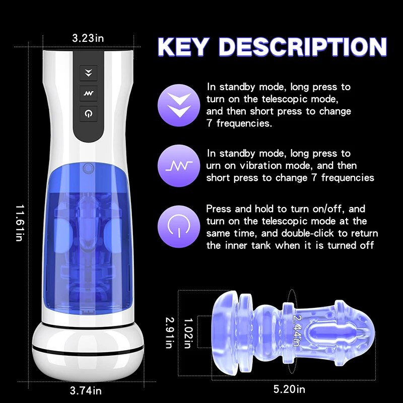 Automatic Fake Pussy for Men. Sex Toys Adult Products