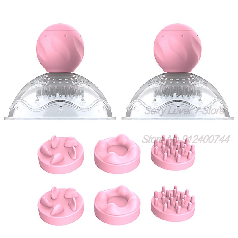 ของเล่นสำหรับผู้หญิง 3 ชิ้น อุปกรณ์เสริม เครื่องสั่นกระตุ้นหัวนมแบบหมุน เครื่องสั่นกระตุ้นทรวงอกแบบเลียเพื่อขยายขนาดทรวงอก