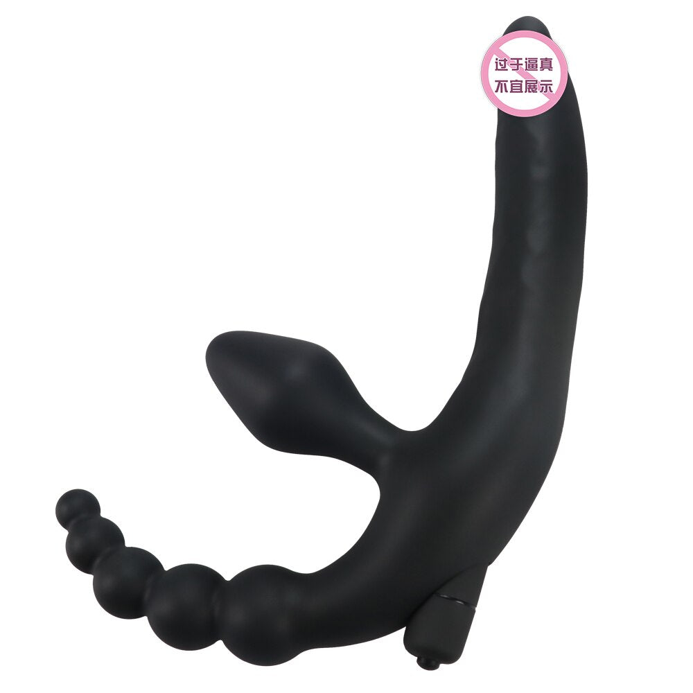 3 IN 1 Dildos Anal Plug Vibrators Sex Toys for Women Men Bondage Vagina Clitoris Stimulator Adult Chastity Accessories Sex Shop