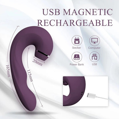 3-In-1ดูดเร้าใจ Vibrator ที่มีประสิทธิภาพ Clitoral กระตุ้นช่องคลอดเซ็กซ์ทอยสำหรับสตรี
