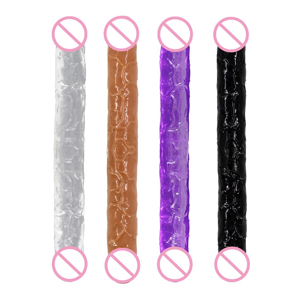 30-34ซม. Double HEAD สมจริง dildo ยาวอวัยวะเพศชายของเล่นสำหรับผู้หญิงคู่ masturbate Big Dick ผู้ใหญ่เซ็กซ์ทอยสำหรับเลสเบี้ยน
