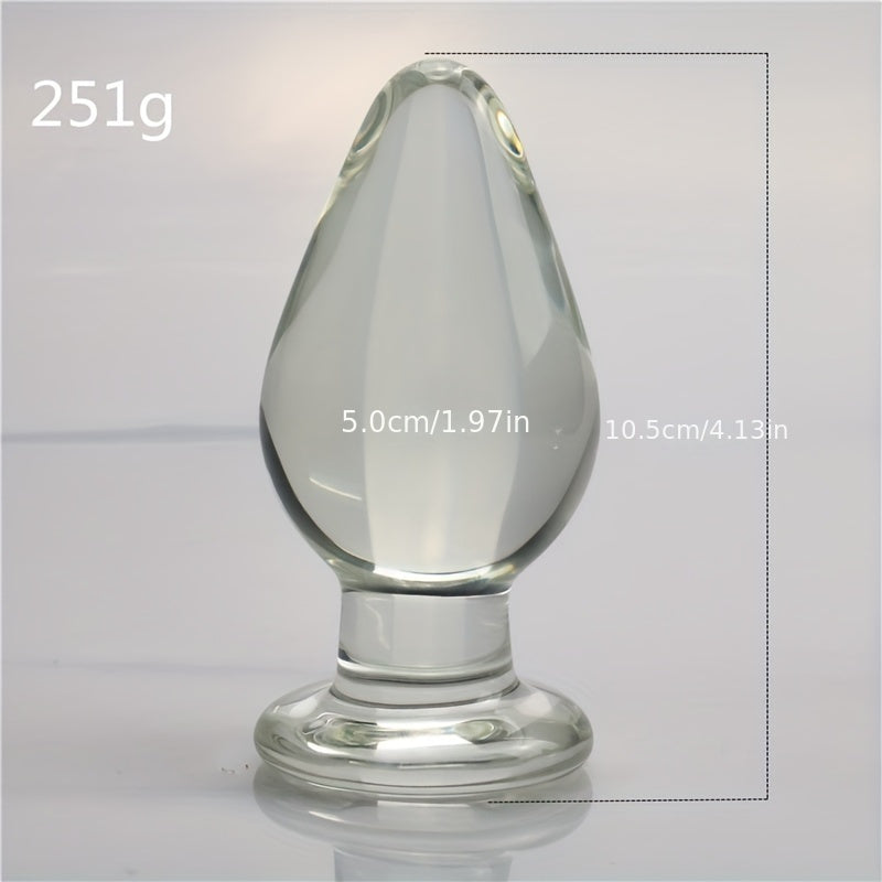 5cm Glass Anal Plug for Adult Use. Female and Male Anal Expansion. Masturbation. and Sexual Intercourse Products