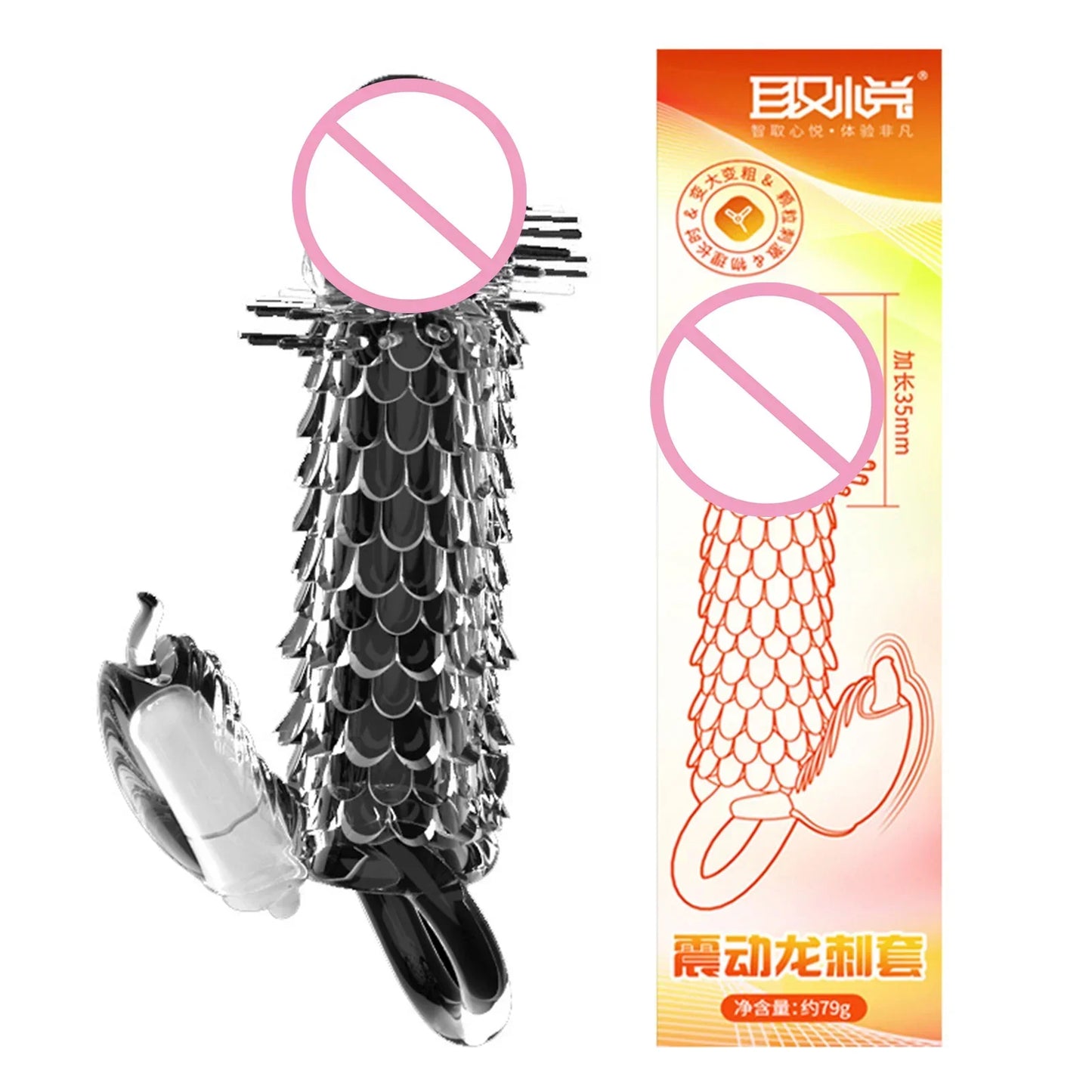 3D Crystal Condoms Dick Extender Penis Lengthen Bold Sleeve Sex Toys n Useful Sex Supplies