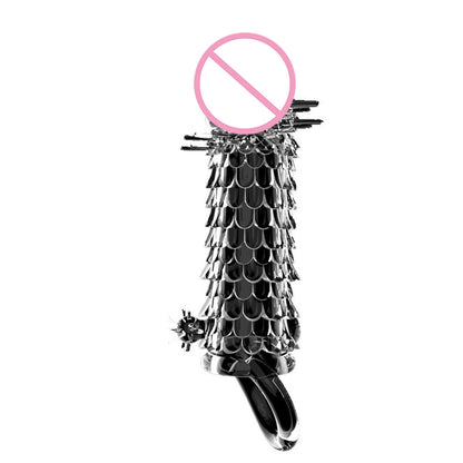 3D Crystal Condoms Dick Extender Penis Lengthen Bold Sleeve Sex Toys n Useful Sex Supplies
