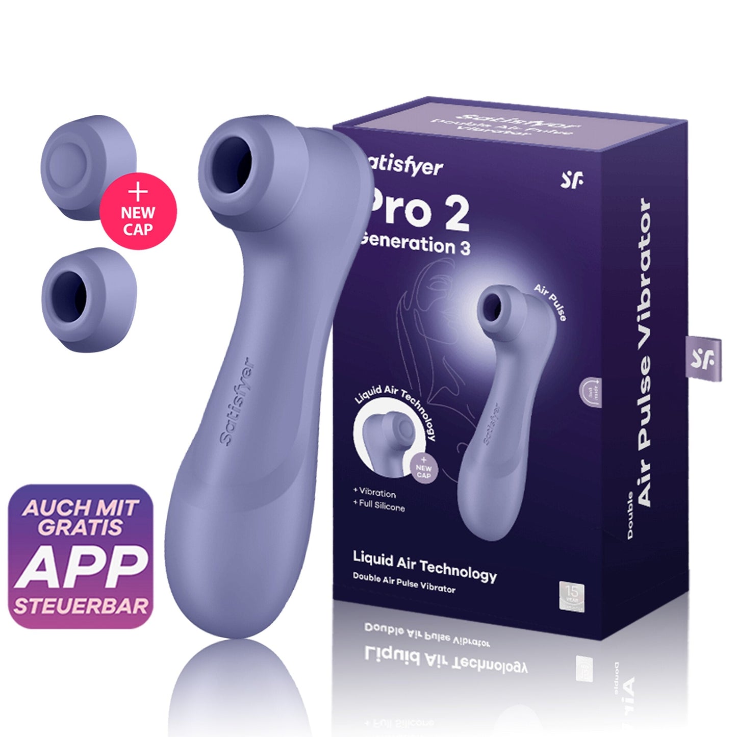 Satisfyer Vibrating App3 เครื่องสั่นสำหรับผู้หญิง ของเล่นทางเพศสำหรับคลิทอริส Pro2 ร้านขายของเล่นผู้ใหญ่