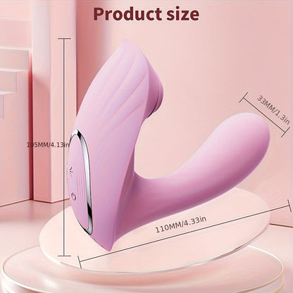 Wearable Butterfly Vibrator Panty - USB Rechargeable. 9-Frequency G-Spot & Clitoral Stimulation with Sucking Massage for Women - Adult Sex Toy for Couples