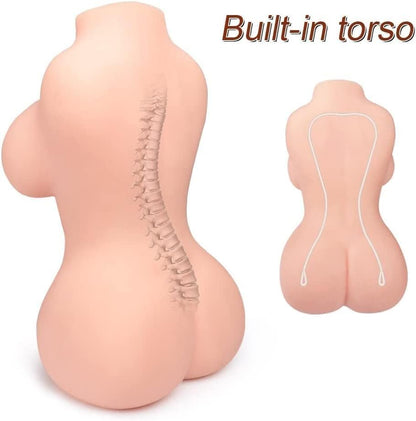 5.1lbs Sex Doll Male Masturbator Adult Toy for Men Masturbation. 3D Realistic Textured Vagina and Anal Dual Channels