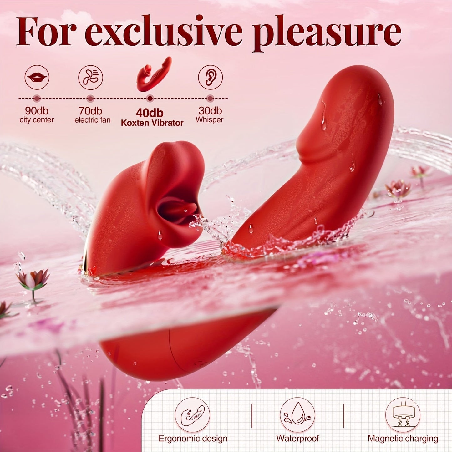 Thrusting Vibrator Sex Toys - G Spot Vibrator Women Sex Toys With 7 Thrusting & Vibrating & Licking Modes Tongue Toy For Women For Clitoral Stimulation Thrusting Dildo Adult Toys Rose Sex Toy