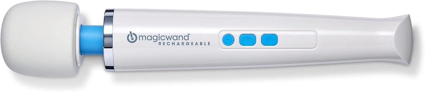Magic Wand Mini HV-135 - ไร้สาย - กะทัดรัด ปรับความเร็วได้หลายระดับ พร้อมหัวซิลิโคนอ่อนนุ่มและคอที่ยืดหยุ่น - เครื่องนวดส่วนตัวสำหรับผู้หญิง นวดคอ มือ หลัง กล้ามเนื้อ และศีรษะ