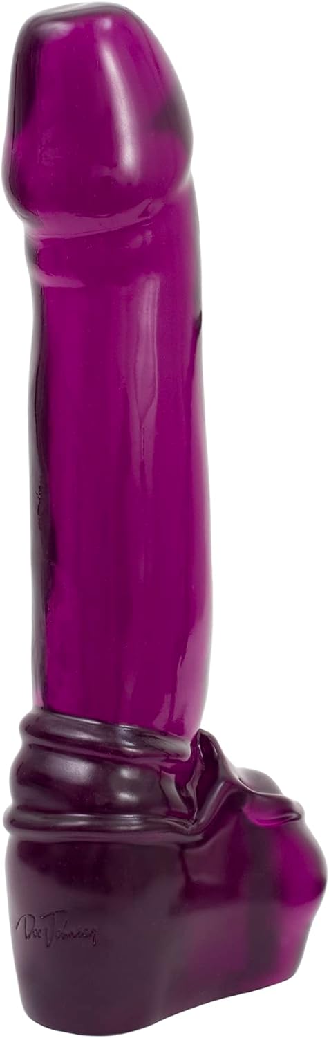 DOC JOHNSON - The Great American Challenge. อุปกรณ์สำหรับผู้ใหญ่สุดคลาสสิก ใช้ร่วมกับห่วงรัดได้ ของเล่นผู้ใหญ่ที่สมจริงสำหรับผู้หญิง ผู้ชาย คู่รักผู้มีประสบการณ์ ปลอดภัยต่อร่างกาย ใช้งานง่าย (สีม่วง)