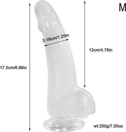7 Inch Small Anal Dildos with Suction Cup. Soft Butt Plugs for Women.Men G spot