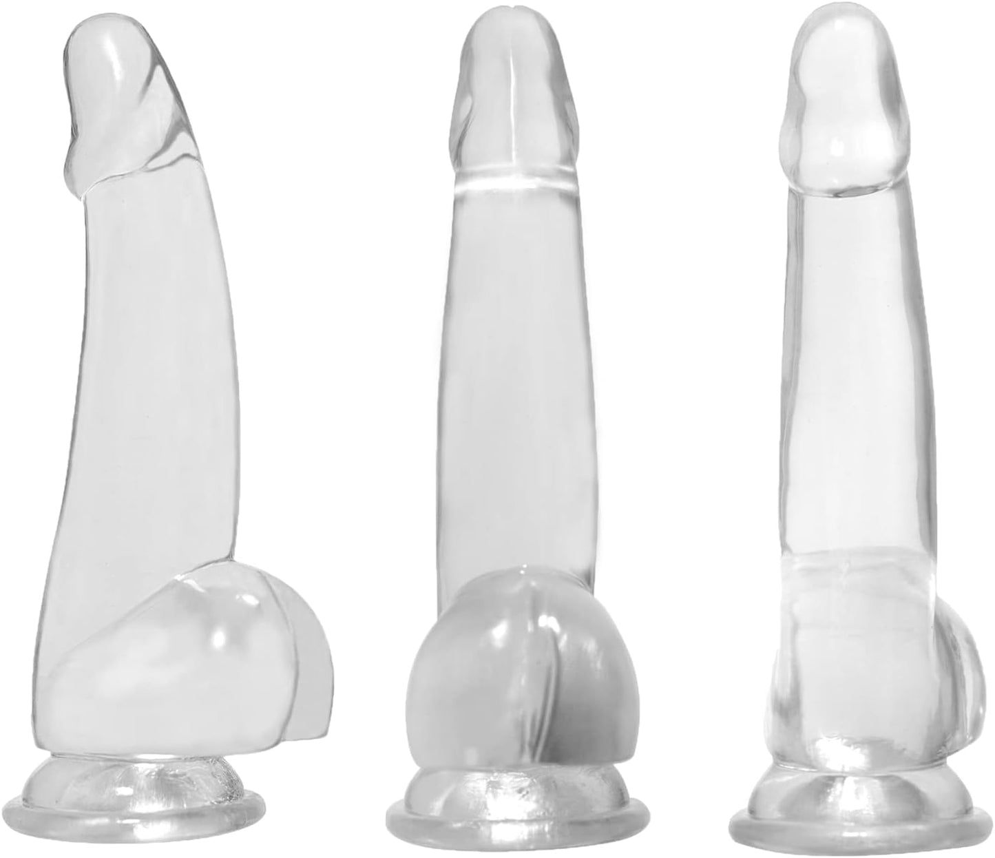 7 Inch Small Anal Dildos with Suction Cup. Soft Butt Plugs for Women.Men G spot