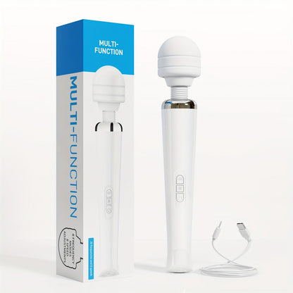 AV ไม้กายสิทธิ์สั่นแบบชาร์จ USB ไม้นวดสั่น 20 ความถี่ ขนาด 12.9 นิ้ว ของเล่นทางเพศสำหรับชายและหญิง