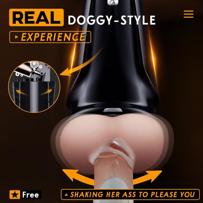 4 in 1 Automatic Male Masturbator Cup with Swing Function. Doggy-Style Sucking Male Stroker with Anal Design. Ulovime Male Anal Sex Toy for Men Masturbation